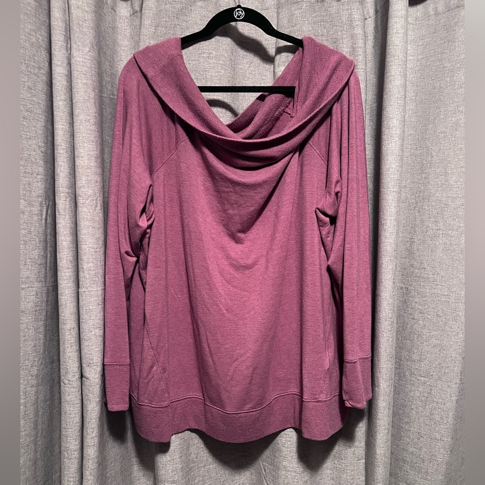 Cozy cowl neck/off the shoulder sweater - Athleta - 3x